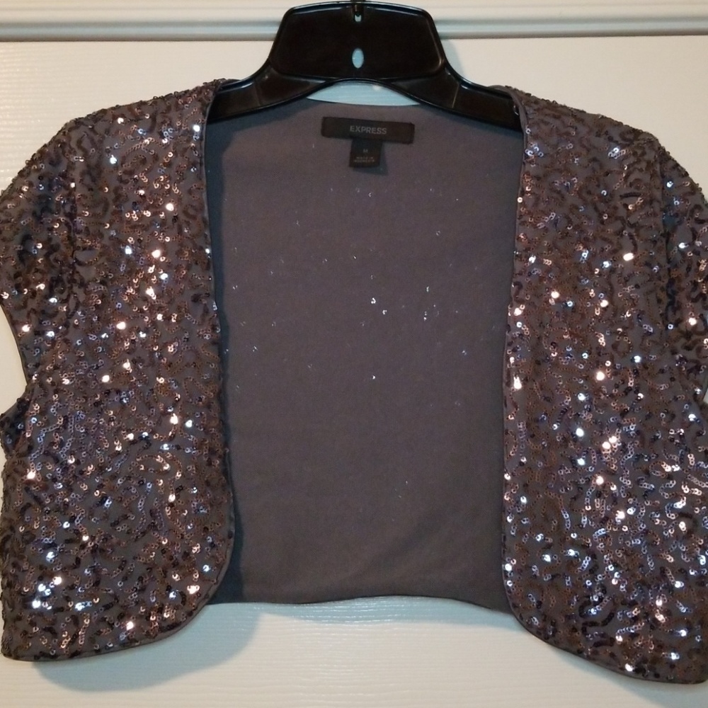 Express Sequin Shrug - Size M
